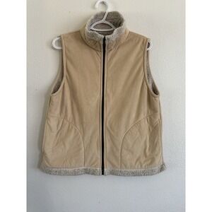 Bear Ridge Outfitters Sherpa Vest Womens Large Beige Moose
